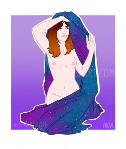 Sweet Cosmos Alesa art