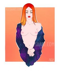 Sweet Cosmos Alesa art