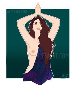 Sweet Cosmos Alesa art