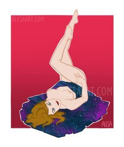 Sweet Cosmos Alesa art